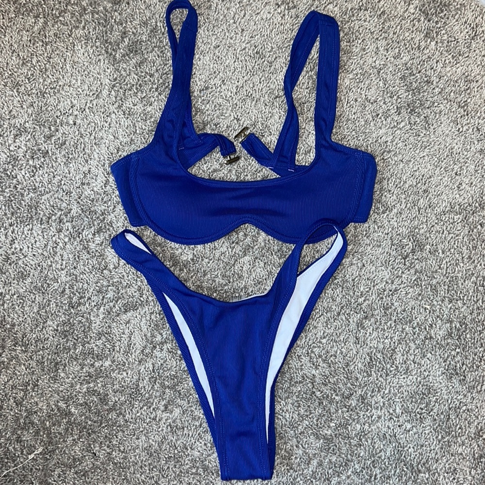 indigo bikini set